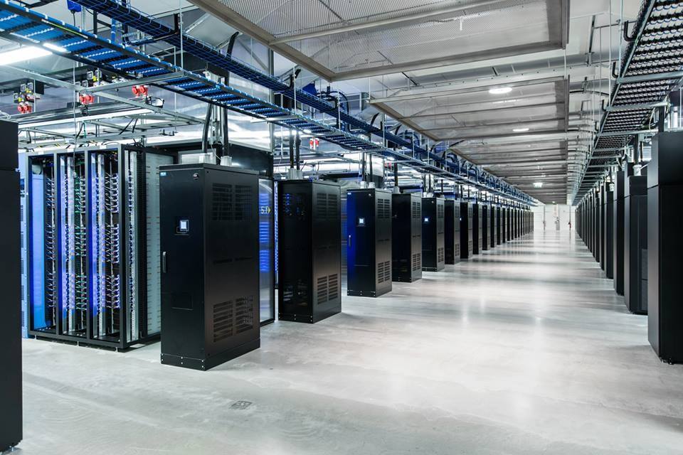 The core computer room of the data center