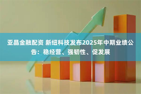 亚晶金融配资 新纽科技发布2025年中期业绩公告：稳经营、强韧性、促发展