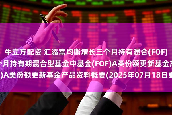 牛立方配资 汇添富均衡增长三个月持有混合(FOF)A: 汇添富均衡增长三个月持有期混合型基金中基金(FOF)A类份额更新基金产品资料概要(2025年07月18日更新)